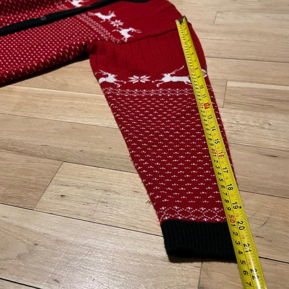 Vintage Great Lakes holiday red knit cardigan - Picture 9 of 9